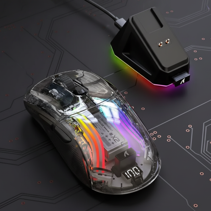 Cyber Mouse // Transparent OLED Display-Wireless
