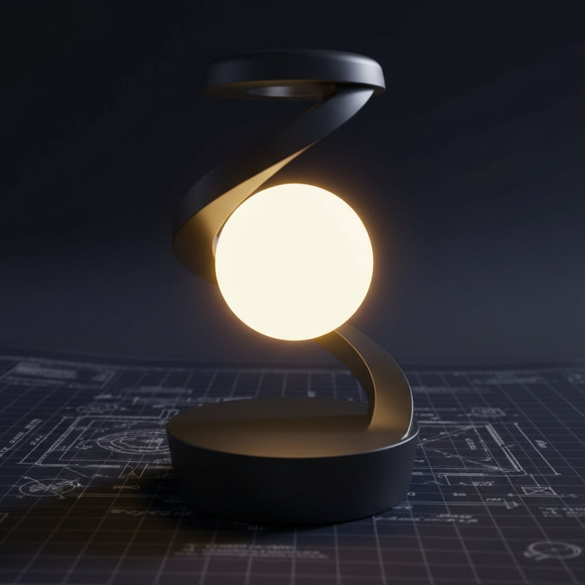 Lunar Core | Rotating Moon Lamp