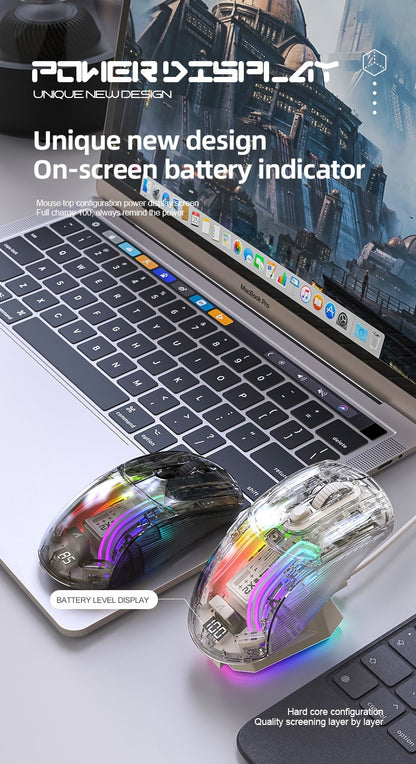 Cyber Mouse // Transparent OLED Display-Wireless