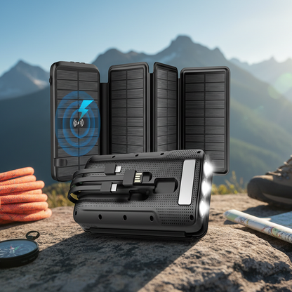 The Solar Fortress | 43800mAh Survival Hub.