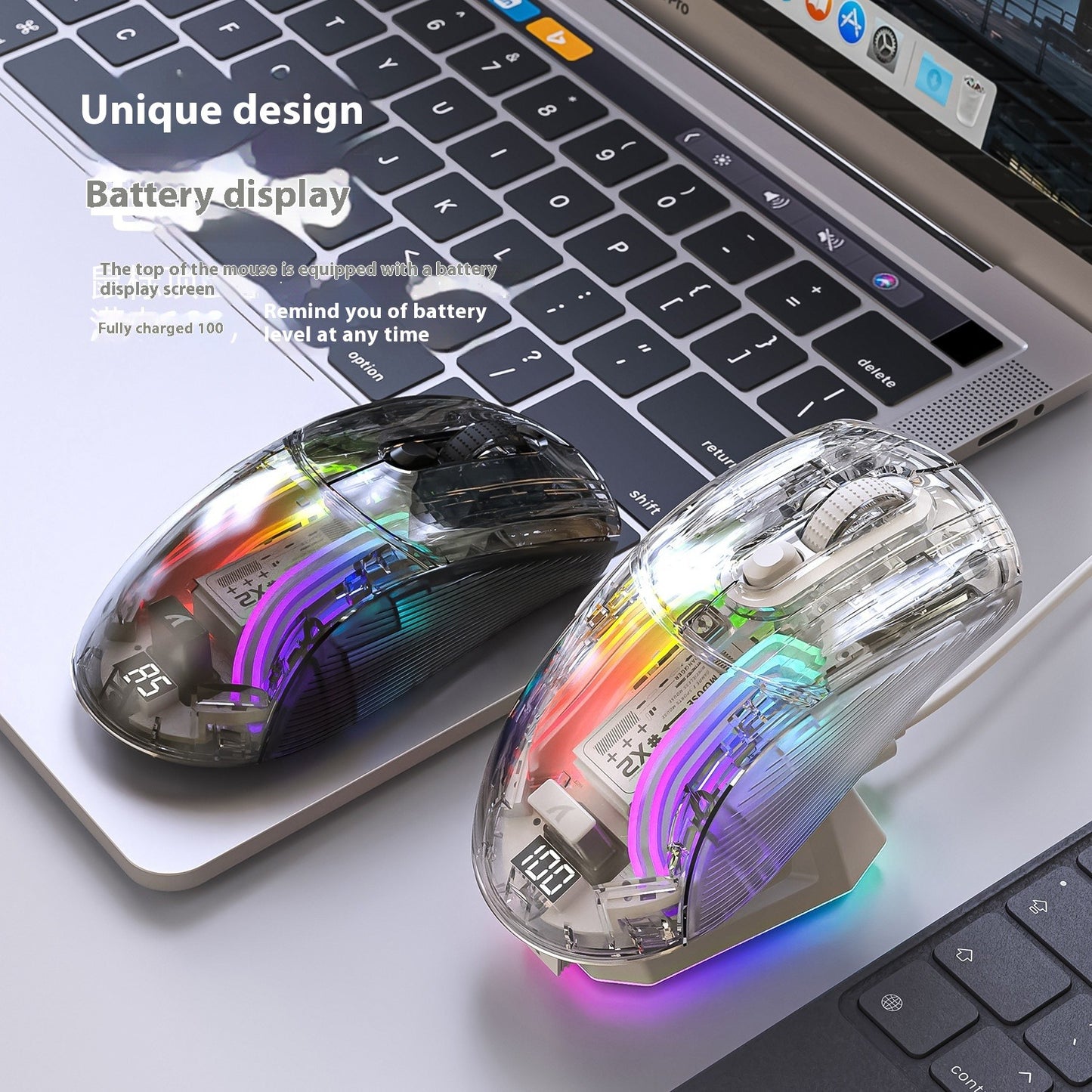 Cyber Mouse // Transparent OLED Display-Wireless