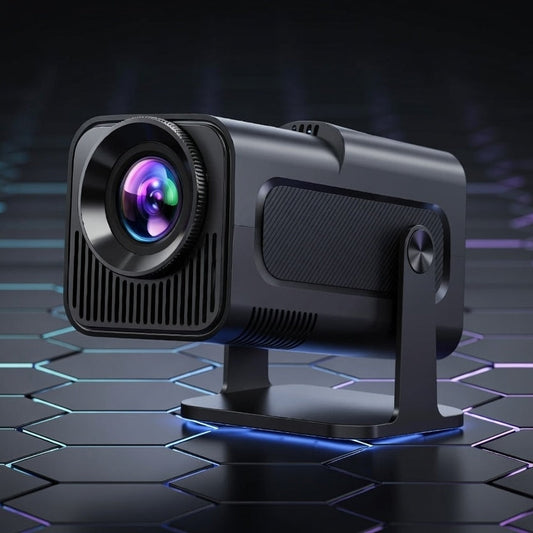 The Visionary Smart Cinema Core portable 4K projector in sleek black with Android 11.