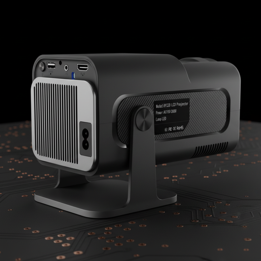High-definition 130-inch movie projection onto a wall using The Visionary Smart Cinema Core.
